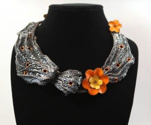 Shelly Shen Flower necklace
