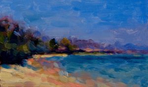 seascape abstract oil painting