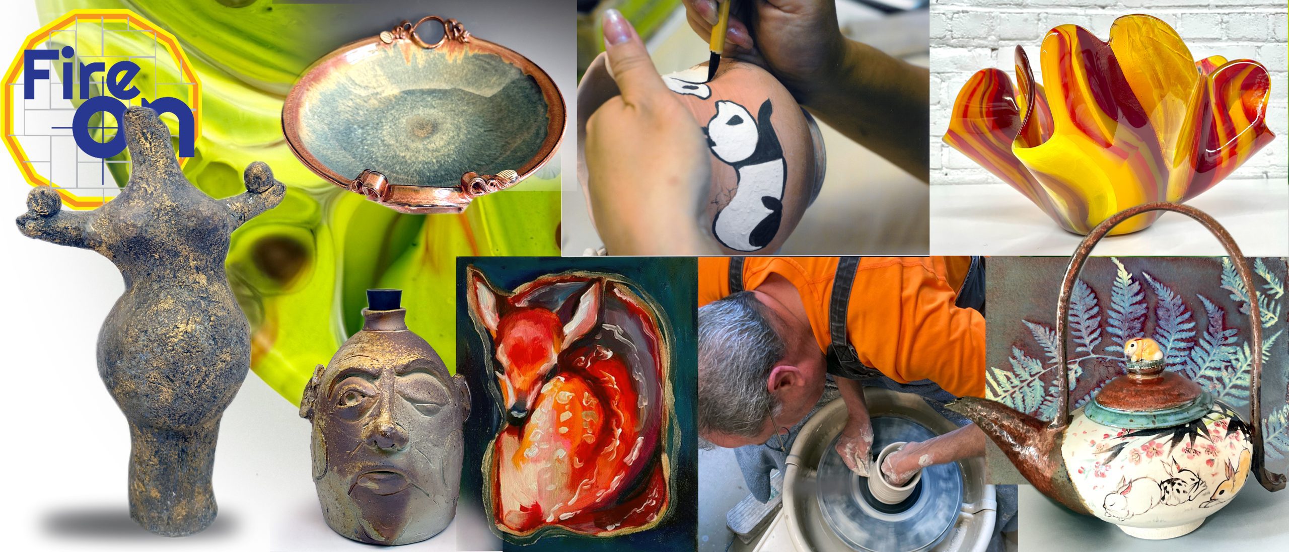 Pottery ポッタリー陶器 ART 器 作品 Fire On Studio 22 | Torpedo Factory Art Center