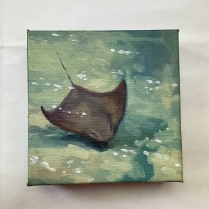 Stingray oil painting